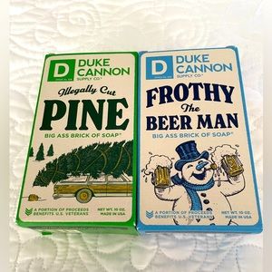 Duke Cannon Soap Frothy the Beer Man & Illegally Cut Pine